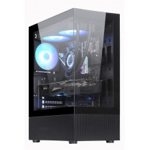Case, GOLDEN TIGER, Raider DK-6, MidiTower, Case product features Transparent panel, Not included, ATX, Colour Black, RA