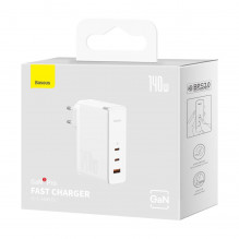 MOBILE CHARGER WALL 140W / WHITE CCGP100202 BASEUS