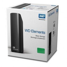 External HDD, WESTERN DIGITAL, Elements Desktop, 10TB, USB 3.0, Black, WDBWLG0100HBK-EESN
