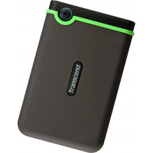 External HDD, TRANSCEND, StoreJet, 1TB, USB 3.0, Colour Green, TS1TSJ25M3S