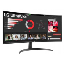 LCD Monitor, LG, 34WR50QC-B, 34&quot;, Curved / 21 : 9, Panel VA, 3440x1440, 21:9, 100Hz, Matte, 5 ms, Tilt, Colour Blac