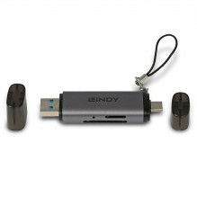 MEMORY READER USB3.2 C &amp; A SD / 43335 LINDY