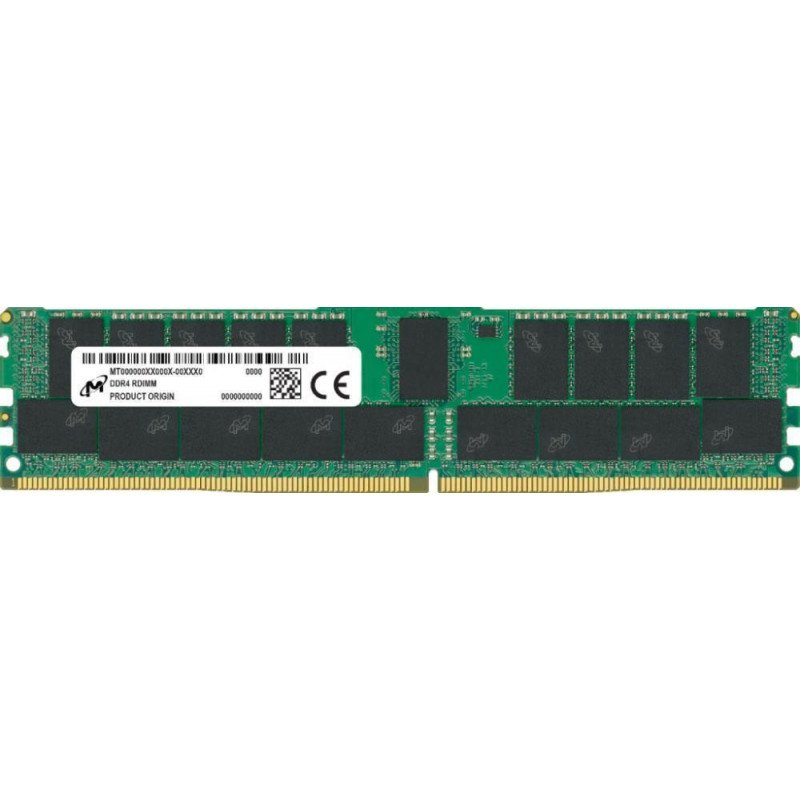 Server Memory Module, MICRON, DDR4, 32GB, RDIMM / ECC, 3200 MHz, CL 22, 1.2 V, MTA18ASF4G72PDZ-3G2R