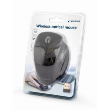 MOUSE USB OPTICAL WRL BLACK / MUSW-6B-02 GEMBIRD