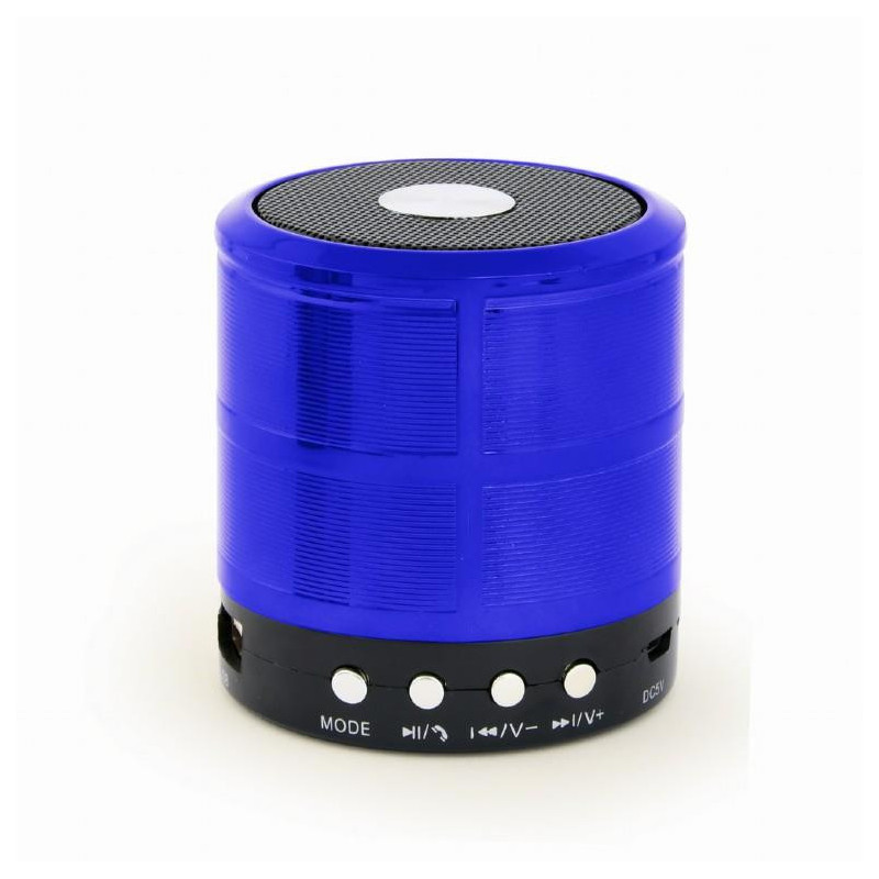 Portable Speaker, GEMBIRD, Blue, Portable / Wireless, 1xMicro-USB, 1xStereo jack 3.5mm, 1xMicroSD Card Slot, Bluetooth, 