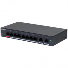 Switch, DAHUA, CS4010-8GT-110, Type L2, Desktop / pedestal, 8x10Base-T / 100Base-TX / 1000Base-T, PoE ports 8, DH-CS4010