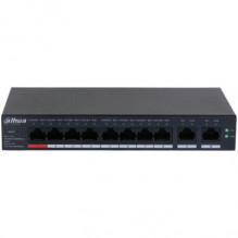 Switch, DAHUA, CS4010-8GT-110, Type L2, Desktop / pedestal, 8x10Base-T / 100Base-TX / 1000Base-T, PoE ports 8, DH-CS4010