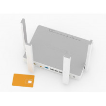 Wireless Router, KEENETIC, Wireless Router, 1200 Mbps, Mesh, Wi-Fi 5, USB 2.0, 4x10 / 100 / 1000M, Number of antennas 4,