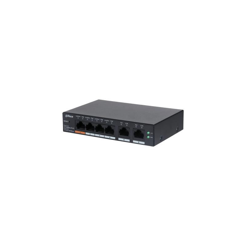 Switch, DAHUA, CS4006-4ET-60, Type L2, Desktop / pedestal, PoE ports 4, CS4006-4ET-60