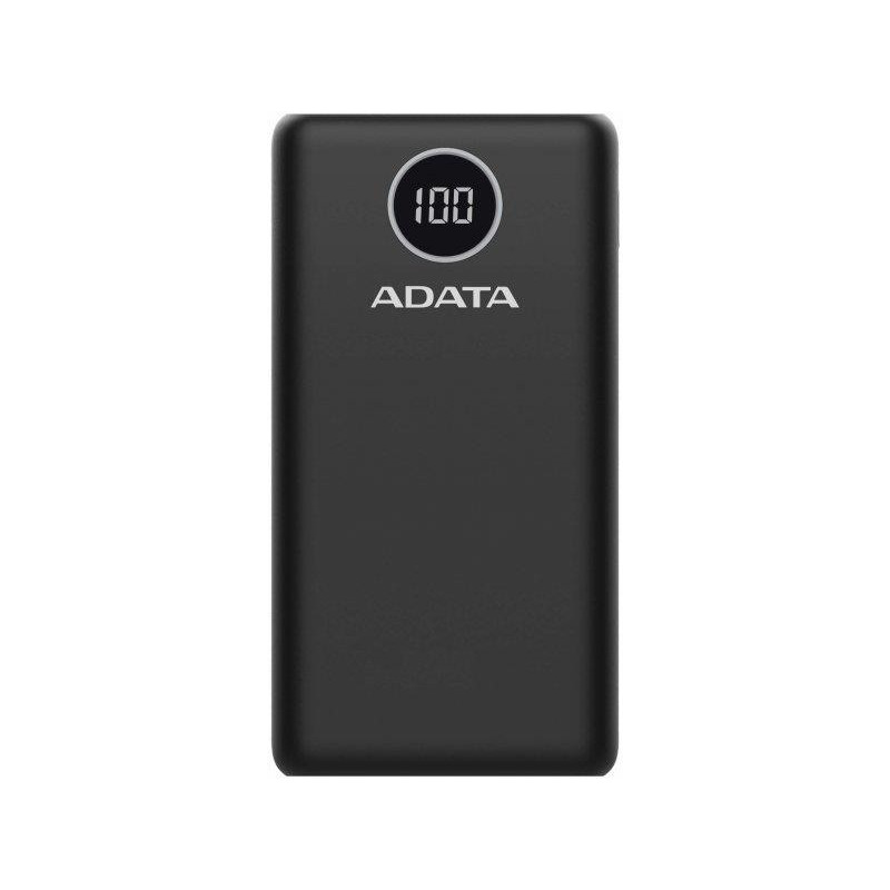 POWER BANK USB 20000MAH BLACK / AP20000QCD-DGT-CBK ADATA