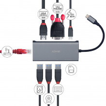 I / O DOCKING STATION USB3.2 / HDMI / / RJ45 / VGA 43278 LINDY