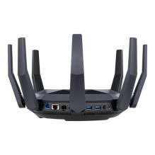 Wireless Router, ASUS, 6000 Mbps, Mesh, Wi-Fi 6, USB 3.1, 9x10 / 100 / 1000M, 1x10GbE, 1xSPF+, Number of antennas 8, RT-