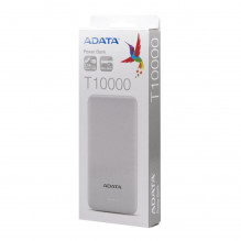 POWER BANK USB 10000MAH WHITE / AT10000-USBA-CWH ADATA