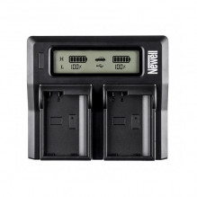 Two-part battery charger Newell DC-LCD for NP-F, NP-FM (NPF, NPFM) series batteries