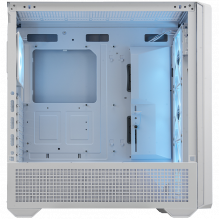 COUGAR | MX600 White | PC Case | Mid Tower / Mesh Front Panel / 3 x 140mm + 1 x 120mm Fans / Transparent Left Panel