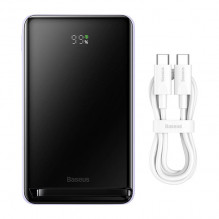 Powerbank Baseus Magnetic 10000mAh, USB-C 20W, MagSafe (violetinė)