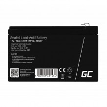 Rechargeable Battery AGM VRLA Green Cell AGM07 12V 12Ah (for UPS, alarm, toys, motor)