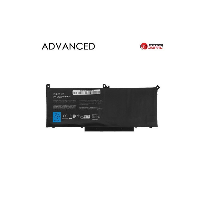 Notebook Battery DELL F3YGT, 7200mAh, Extra Digital Advanced