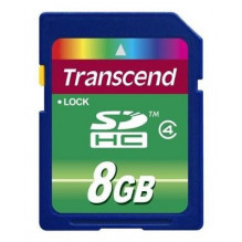 MEMORY SDHC 8GB / CLASS4 TS8GSDHC4 TRANSCEND