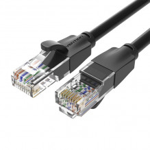 UTP CAT6 Vention IBEBQ RJ45 Ethernet tinklo kabelis 1000Mbps 20m juodas