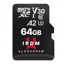 Atminties kortelė Goodram IRDM MicroSDXC 64 GB Class 10 UHS-I/ U3 A2 V30 (IR-M2AA-0640R12)