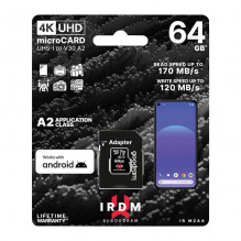 Memory card Goodram IRDM MicroSDXC 64 GB Class 10 UHS-I/ U3 A2 V30 (IR-M2AA-0640R12)