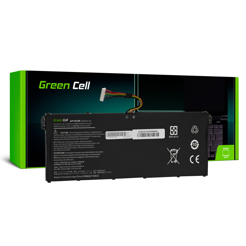 Green Cell AP18C4K AP18C8K Battery for Acer Aspire 3 A315-23 5 A514-54 A515-57 Swift 1 SF114-34 3 SF314-42 SF314-43 SF31