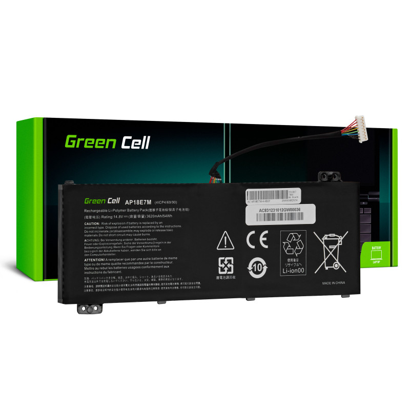 Green Cell AP18E7M AP18E8M baterija, skirta Acer Nitro 5 AN515-44 AN515-45 AN515-54 AN515-55 AN515-57 AN515-58 AN517-51 