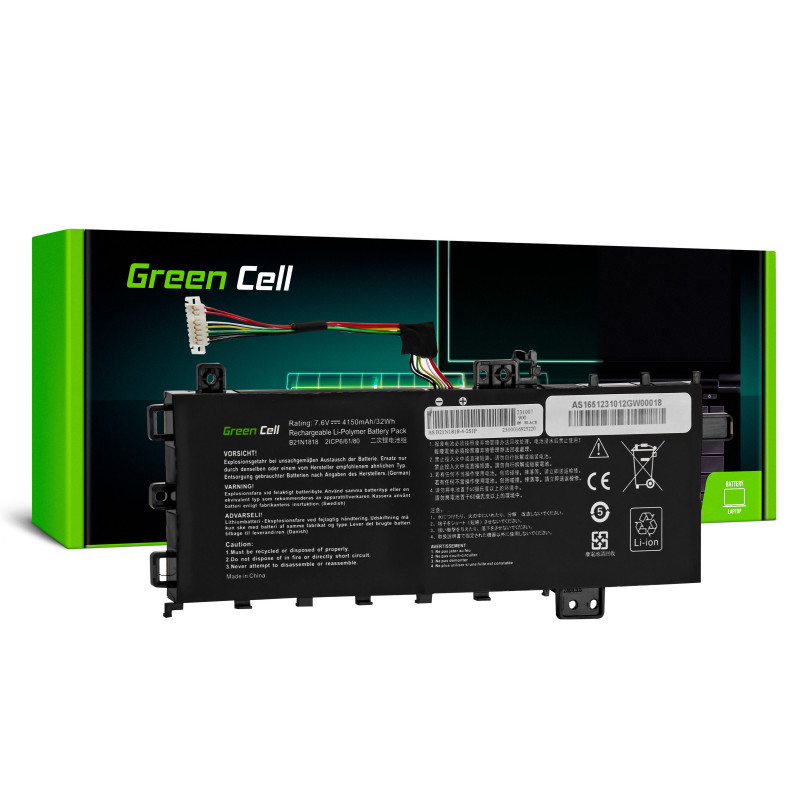 Green Cell baterija B21N1818 C21N1818-1, skirta Asus VivoBook 15 A512 A512DA A512FA A512JA R512F R512U X512 X512DA X512F