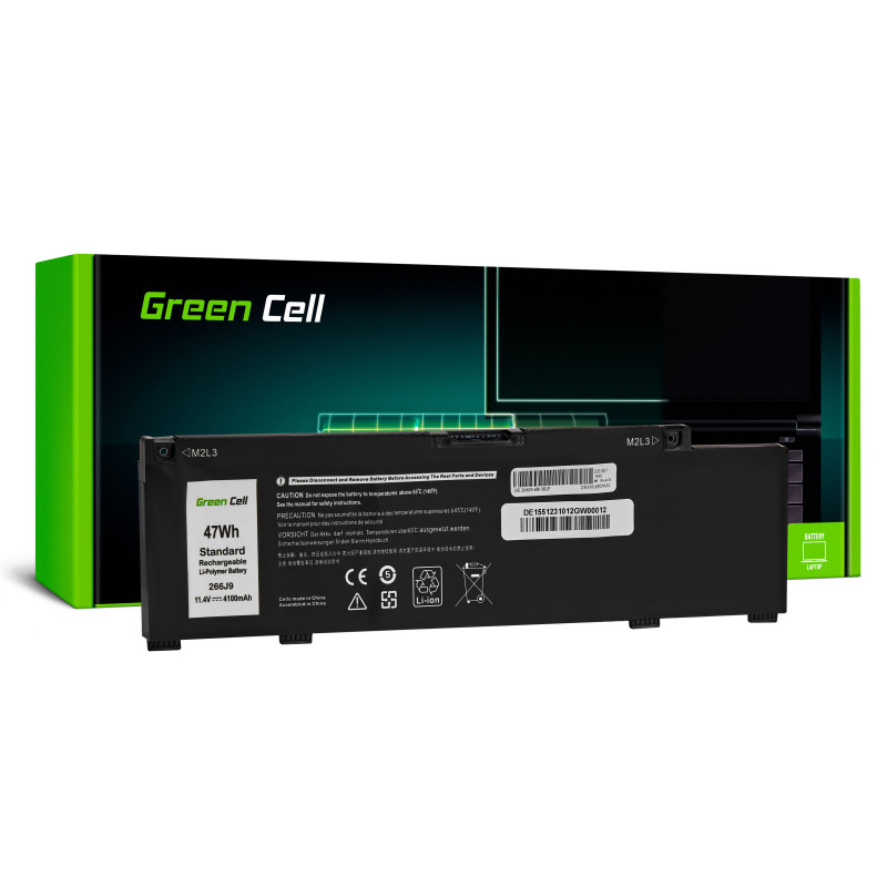 Green Cell Battery 266J9 0M4GWP, skirtas Dell G3 15 3500 3590 G5 5500 5505 Inspiron 14 5490