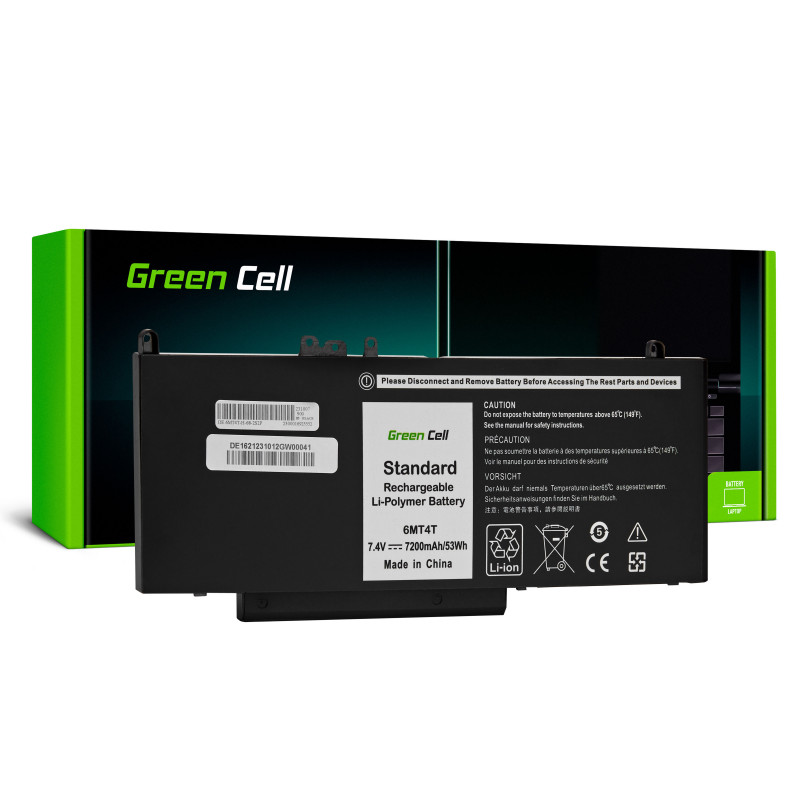 Green Cell Battery 6MT4T 07V69Y, skirtas Dell Latitude E5270 E5470 E5570
