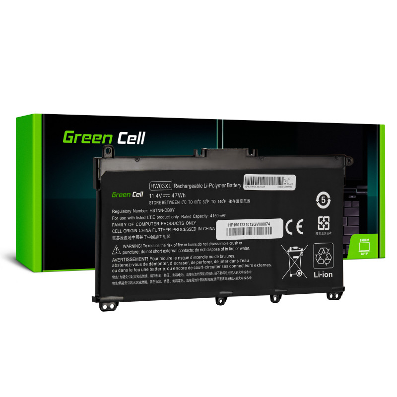 Žalia elementų baterija HW03XL L97300-005, skirta HP 250 G9 255 G8 255 G9 17-CN 17-CP Pavilion 15-EG 15-EG1103NW 15-EG11