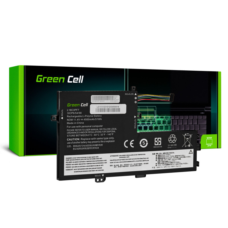 Green Cell baterija L18C3PF6 L18C3PF7 L18M3PF6 L18M3PF7, skirta Lenovo IdeaPad C340-15IIL S340-14API S340-15API S340-15I