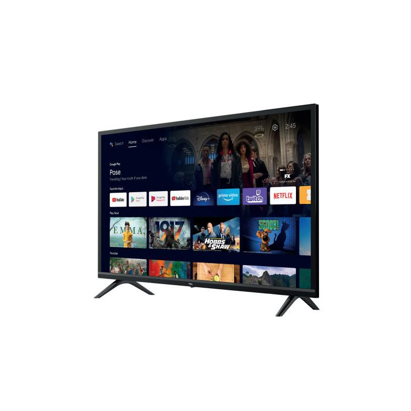 TV Set, TCL, 32&quot;, HD, 1366x768, Wireless LAN, Bluetooth, Android TV, Black, 32S5201