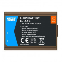 Battery with USB-C charging Newell LP-E10 (Canon)