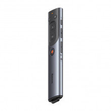 Baseus Orange Dot Multifunctional remote control for presentation, with a red laser pointer - gray