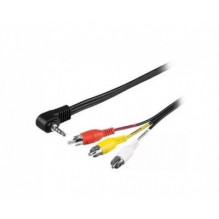 Kabel av jack 3,5mm (4p) -...