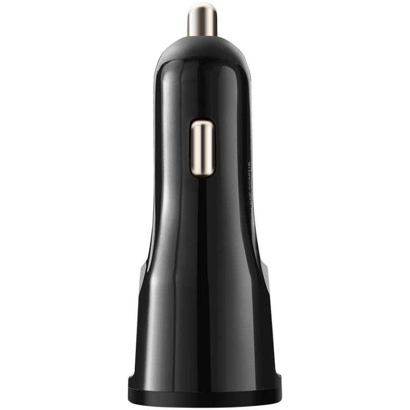 CANYON car charger C-033 2.4A/ USB-A built-in Lightning Black