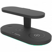 CANYON wireless charger WS-501 15W 5in1 UV Black