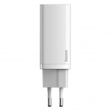 Greitas kelioninis įkroviklis Baseus GaN2 Lite USB+C 65W EU (baltas)