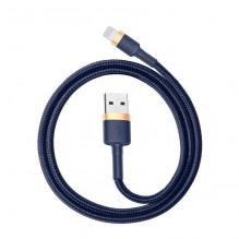 Baseus Cafule Lightning kabelis 2,4A 1m (auksas + tamsiai mėlynas)