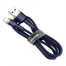 Baseus Cafule Lightning kabelis 2,4A 1m (auksas + tamsiai mėlynas)