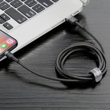 Baseus Cafule USB Lightning Cable 2A 3m (juodas + pilkas)