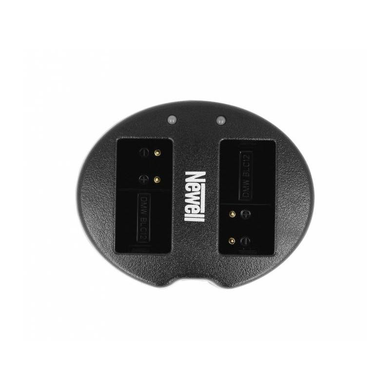 Dviejų kanalų įkroviklis Newell SDC-USB skirtas DMW-BLC12 baterijoms