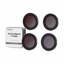 Lens filter Set CPL/ ND8/ ND16/ ND32 Telesin for Insta360 GO3