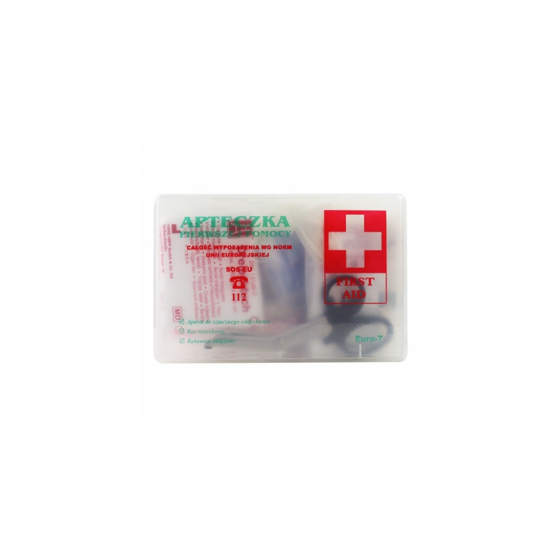 Car first aid kit type b euro-7 transparent