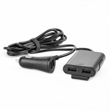 front and rear charger with 4x USB extension cable amio-01986