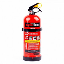 2 kg abc powder fire extinguisher with plastic head, pressure gauge and hanger