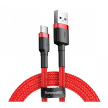 USB į USB-C laidas Baseus Cafule 1.5a, ilgis 1m, raudonas