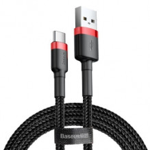 Baseus Cafule 2a 2m usb-c cable, red and black